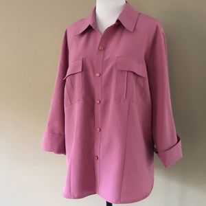 Plus Size 18 Kathy Che Stretch Pink